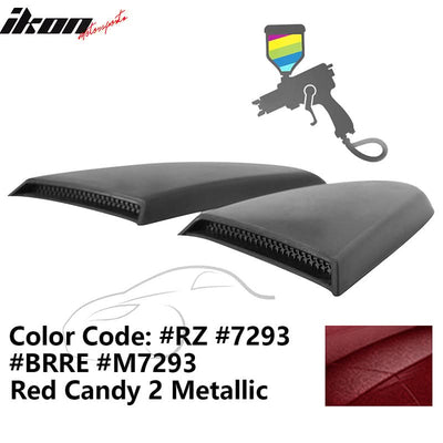 2015-2023 Mustang R Style Side Quarter Window Louver PU Painted