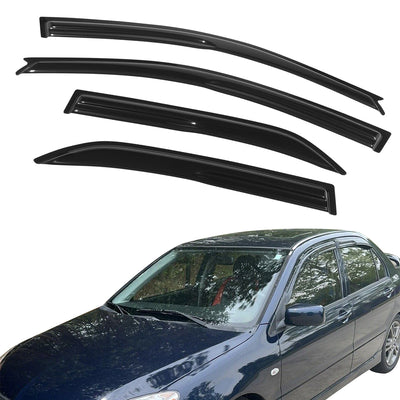 2002-2007 Mitsubishi Lancer EVO Sedan Acrylic 4PC Window Visors Guard