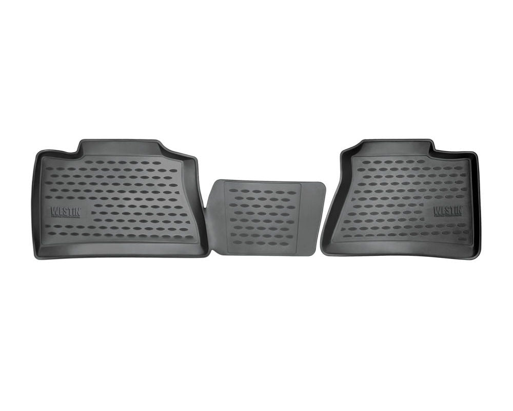 Westin 14-18 Chevrolet Silverado 1500/2500/3500 Regular Cab Profile Floor Liners Front Row - Black