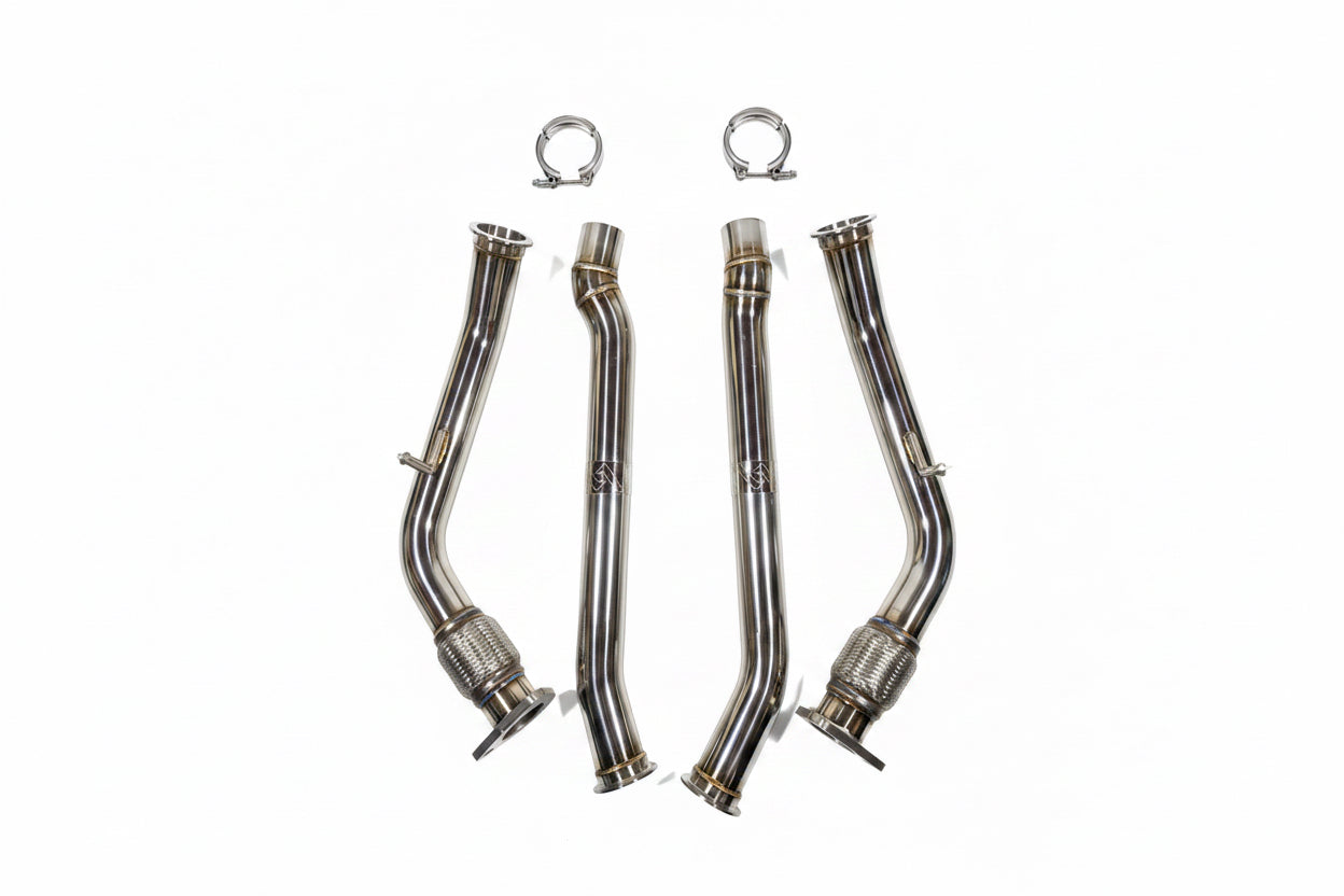 Vorsprung Autowerk Non-Resonated Sport Downpipes – Audi Q7 4M 3.0T Supercharged