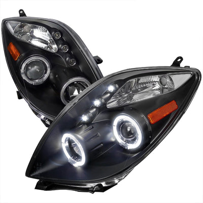 Spec-D 06-08 Toyota Yaris Projector Headlights Smoked 3Dr
