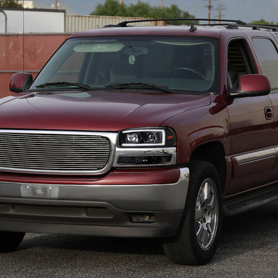 Spec-D 00-06 Yukon Denali LED Bar Projector Headlights Black