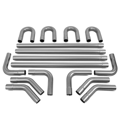Universal 2.25" Polished Exhaust Piping Kit