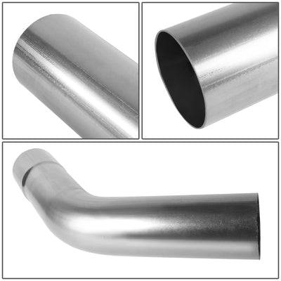 3.0" to 3.15" Flared 45 Degree Exhaust Pipe Bend Stainless Steel