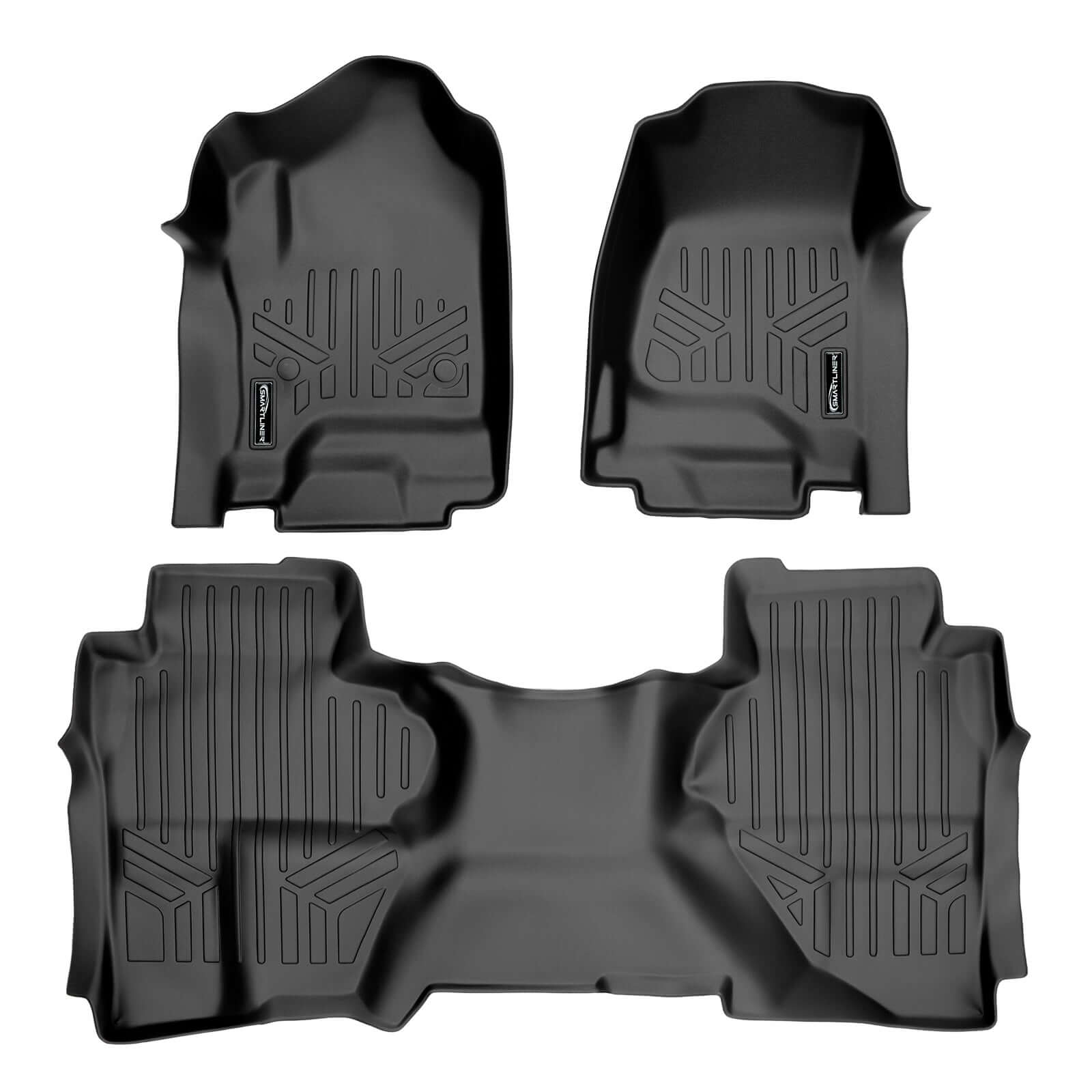 SMARTLINER Floor Liners for Double Cab 2019 Chevrolet Silverado 1500 LD (No OTH)