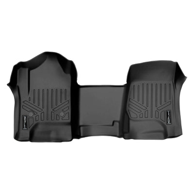 SMARTLINER Floor Liners for GMC Sierra 1500 Crew Cab 2014 - 2018 (Carpeted flooring) 1st Row Bench Half coverage