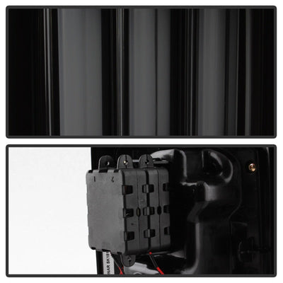 Spyder 07-16 Jeep Wrangler Version 2 Light Bar LED Tail Lights - Smoke (ALT-YD-JWA07V2-LBLED-BSM)