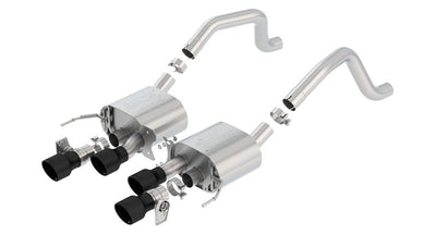 Borla 2015+ Chevy Corvette C7 Z06 6.2L Axle Back ATAK Exhaust Black Quad Tips w/o AFM w/ NPP 11903CB