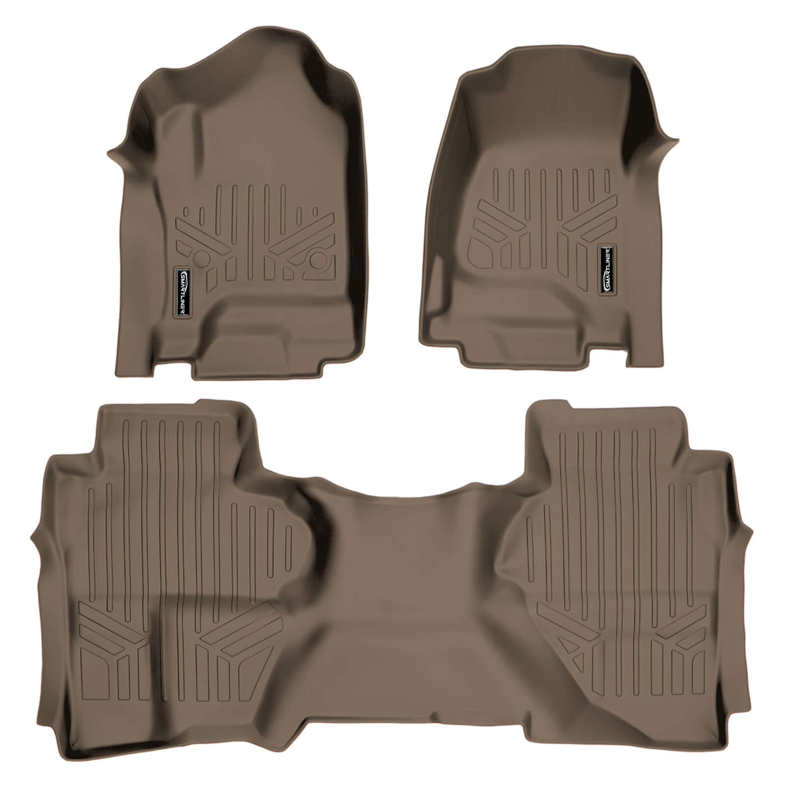 SMARTLINER Floor Liners for Double Cab 2019 Chevy Silverado 1500 LD (Bucket)