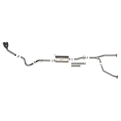 aFe 2022 Toyota Tundra V6-3.5L (tt) Vulcan Series 2.5in to 3in 304 SS Cat-Back Exhaust w/ Black Tip