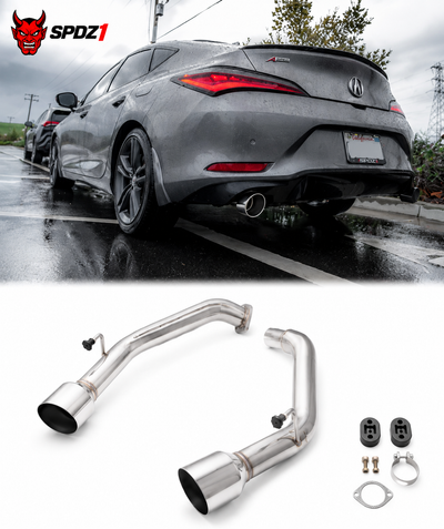 SPDZ1 Axle-Back Muffler Delete Exhaust | 2022+ Honda Civic 1.5T & 2023+ Acura Integra 1.5T | Stainless Steel (PRE ORDER ITEM EXPECTED LATE JULY 2026)