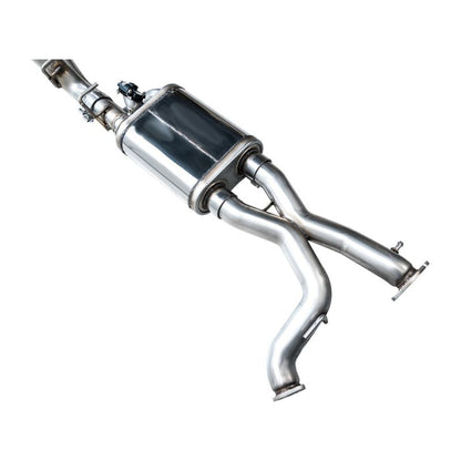 AWE Tuning 22-24 Ford Bronco Raptor 4WD Dual BashGuards Cat-Back SwitchPath Exhaust (No Tips)