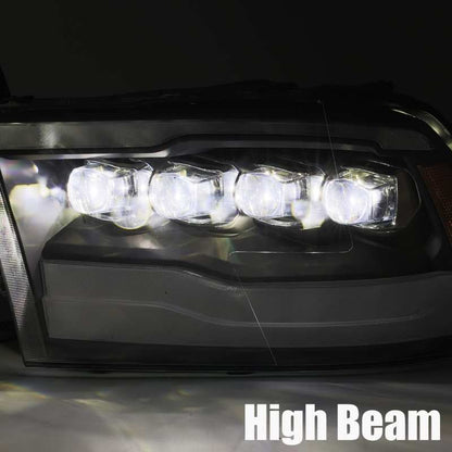 AlphaRex 09-18 Ram Truck NOVA-Series LED Projector Headlights Jet Black