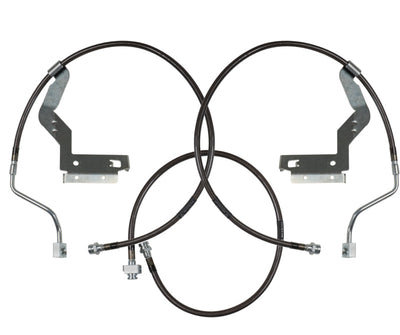 Carli 05-07 Ford F250/350 SD Hardware Braided Brake Lines 4.5in System CS-FORDBBL-05