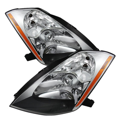 SPYDER Xtune Nissan 350Z 03-05 (Hid Model Only) Crystal Headlights Chrome HD-JH-N350Z-HID-C 9025532