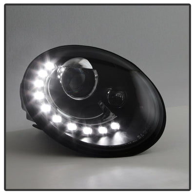Spyder Volkswagen Beetle 06-10 Projector Headlights DRL LED Black PRO-YD-VB06-DRL-BK 5080929