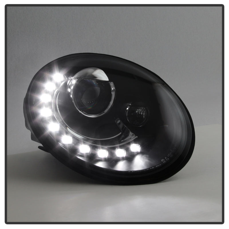 Spyder Volkswagen Beetle 06-10 Projector Headlights DRL LED Black PRO-YD-VB06-DRL-BK 5080929