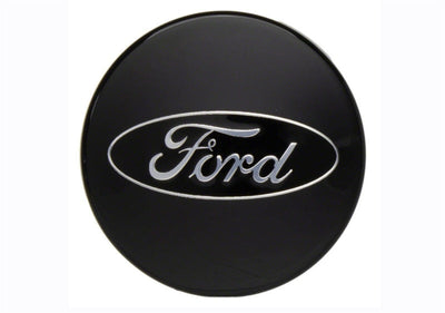 Ford Racing Car Black and Chrome Wheel Cap M-1096K-BCC