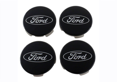 Ford Racing Ford Truck/SUV Black And Chrome Wheel Center Cap Kit M-1096K-BCT
