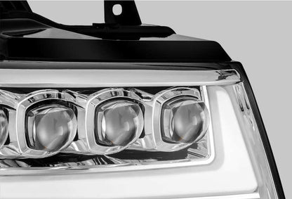 AlphaRex  07-14 Chevrolet Tahoe/Suburban/07-13 Avalanche NOVA-Series LED Projector Headlights Chrome