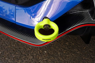 PERRIN Performance Rear Tow Hook Kit Neon Yellow Honda Civic Type R 2017+ / SI 2017+ | PHP-BDY-251NY