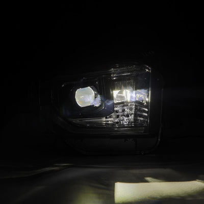 AlphaRex 14-21 Toyota Tundra MK II LUXX-Series LED Projector Headlights Alpha-Black