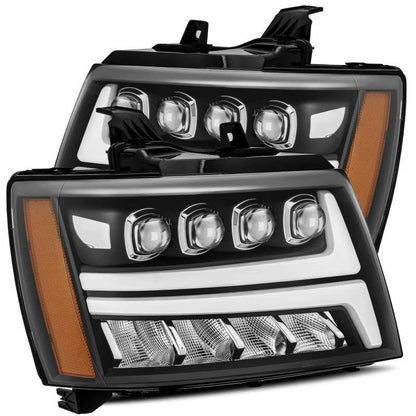 AlphaRex 07-14 Chevrolet Tahoe/Suburban/07-13 Avalanche NOVA-Series LED Projector Headlights Black