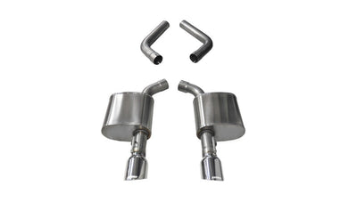 Corsa 15-19 Dodge Charger 6.4L/17-19 Dodge Charger 5.7L Polished Sport AxleBack Exhaust w/4.5in Tips 21019