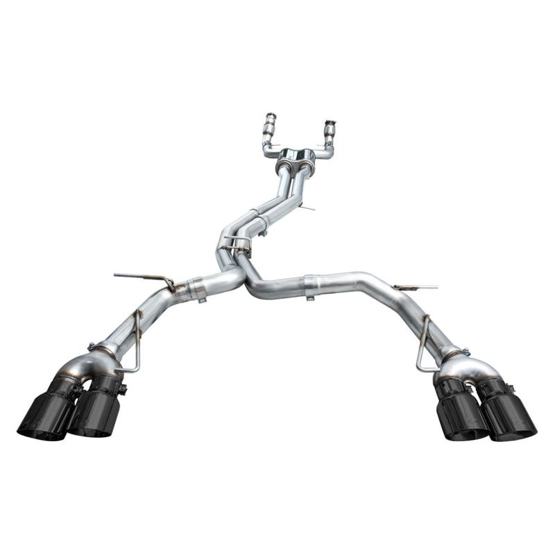 AWE Tuning 19-23 Audi C8 S6/S7 2.9T V6 AWD Track Edition Exhaust - Diamond Black Tips