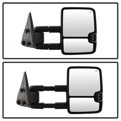 SPYDER xTune Chevy Silverado 99-02 G2 Heated Amber LED Signal Telescoping Mirrors MIR-CS99S-G2-PWH-AM-SET 9936678