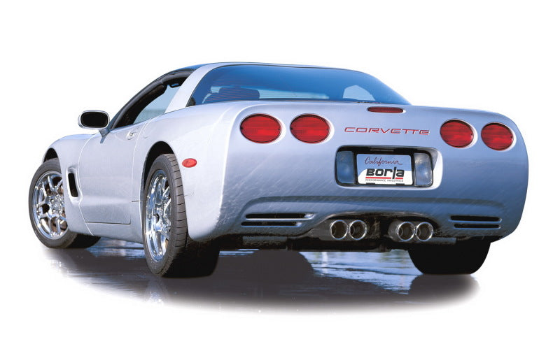 Borla 97-04 Corvette Coupe/Conv/Hatchback 5.7L 8cyl 4spd/6spd RWD Classic S-Typein Cat-Back Exhaust 140039