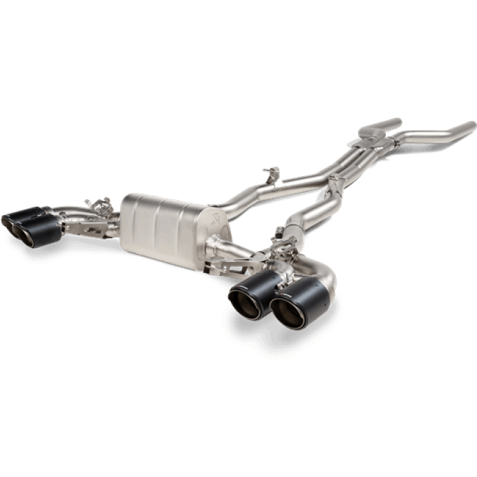 Akrapovic 2021 BMW M8/M8 Competition (F91/F92) Evolution Line Cat Back (Titanium) w/Carbon Tips