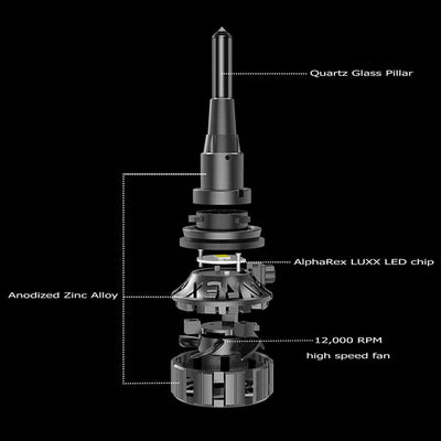 AlphaRex Black Ammo Panoramic LED light bulbs