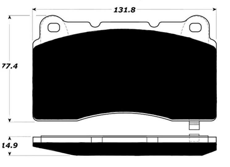 Porterfield Brake Pads for 2008 SUBARU WRX Sti