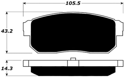 Porterfield Brake Pads for 2008 MAZDA RX 8