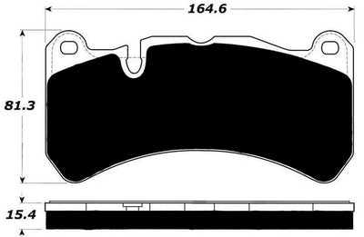 Porterfield Brake Pads for 2011 MERCEDES-BENZ SLK55 AMG