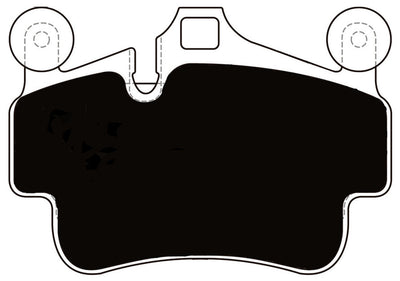 Porterfield Brake Pads for 2012 PORSCHE 911 GTS w/Iron Discs