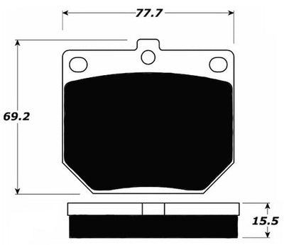 Porterfield Brake Pads for 1968 TRIUMPH GT 6