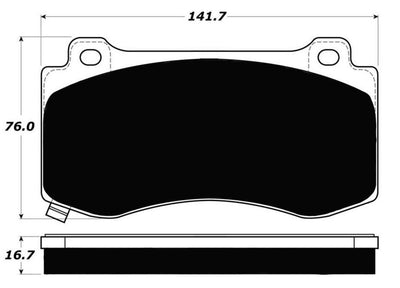 Porterfield Brake Pads for 2010 DODGE CHALLENGER SRT-8
