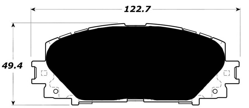 Porterfield Brake Pads for 2015 TOYOTA YARIS R/Drums