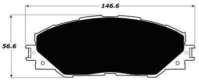 Porterfield Brake Pads for 2017 TOYOTA COROLLA iM