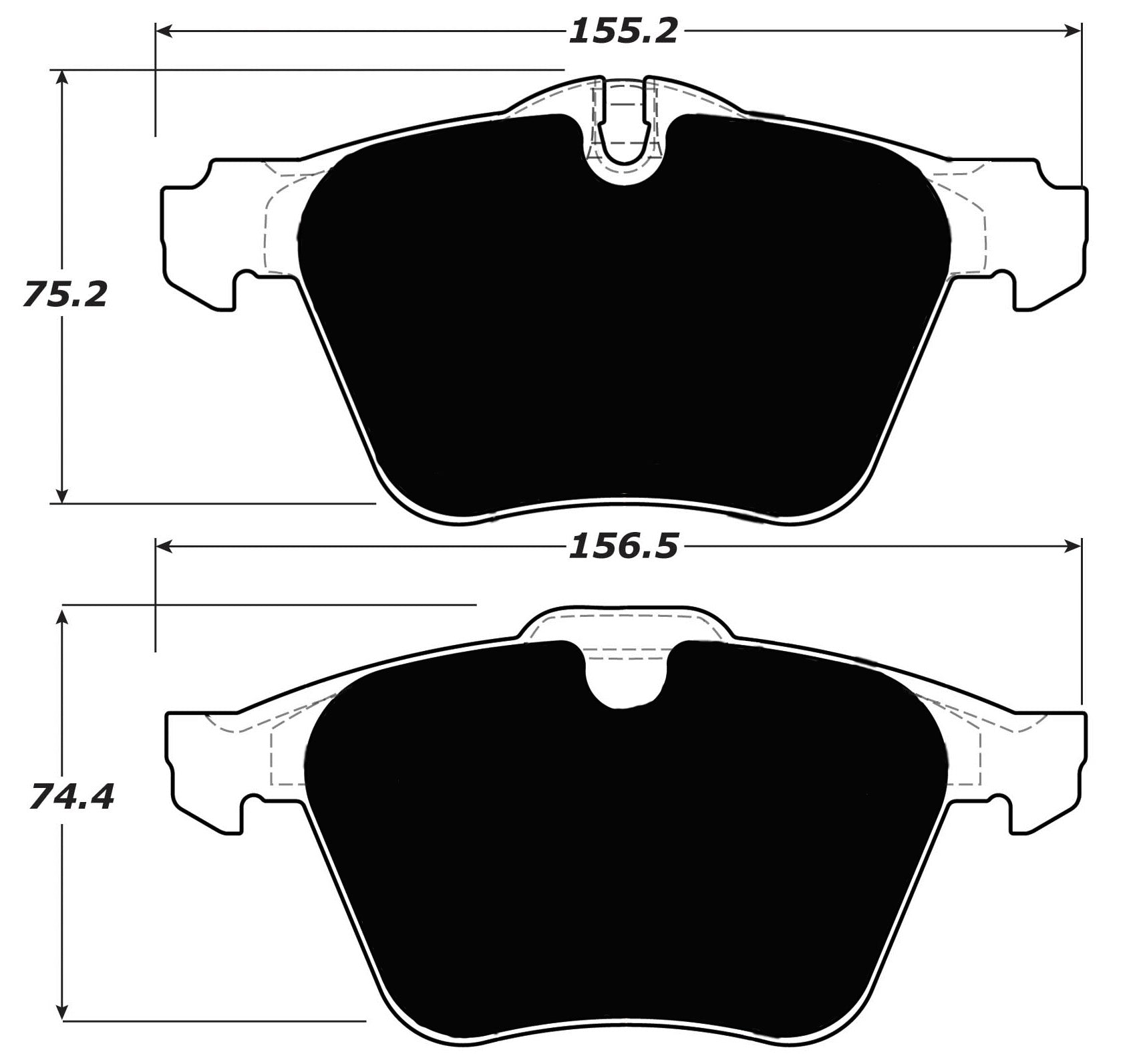 Porterfield Brake Pads for 2010 VOLVO XC70 AWD T6 3.0L w/316mm Front Disc