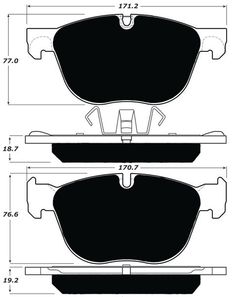 Porterfield Brake Pads for 2008 BMW X5 xDrive30i