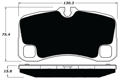 Porterfield Brake Pads for 2008 PORSCHE 911 GT3 w/Iron Discs