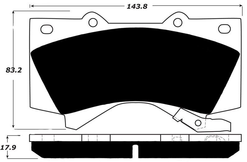 Porterfield Brake Pads for 2015 TOYOTA TUNDRA