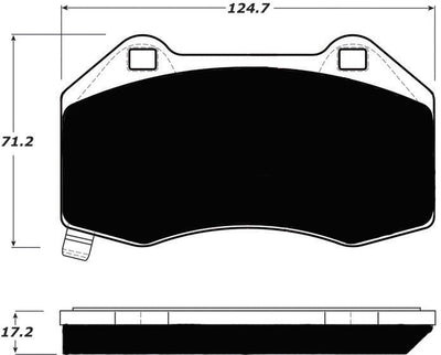 Porterfield Brake Pads for 2010 CHEVROLET COBALT  SS Brembo Front Calipers