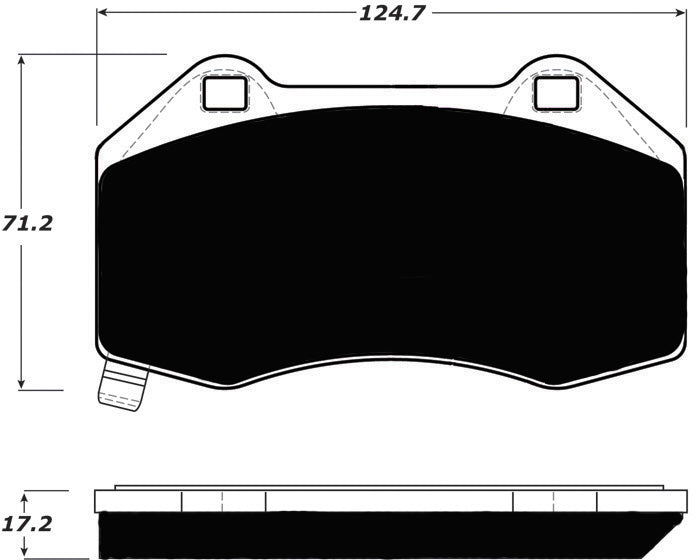 Porterfield Brake Pads for 2009 CHEVROLET COBALT  SS Brembo Front Calipers