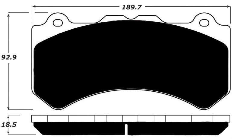 Porterfield Brake Pads for 2011 NISSAN GTR