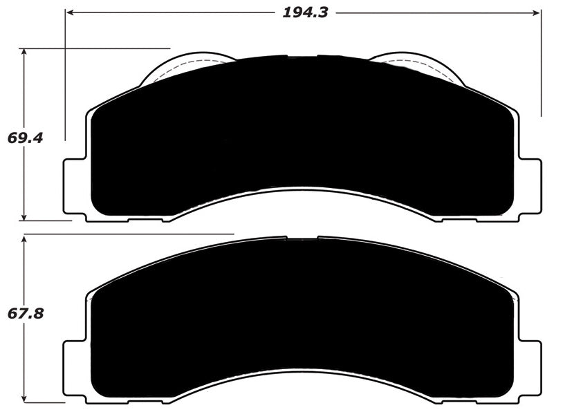 Porterfield Brake Pads for 2012 FORD EXPEDITION