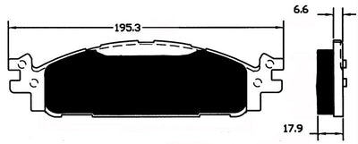 Porterfield Brake Pads for 2016 LINCOLN MKT